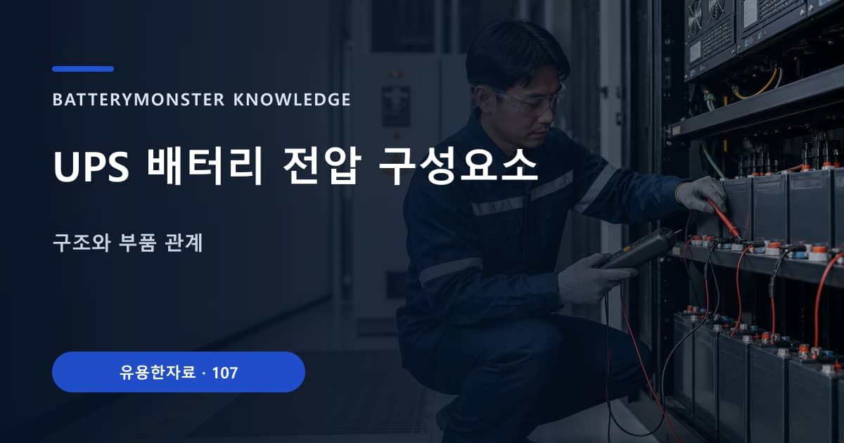UPS 배터리 전압 구성요소 대표 이미지